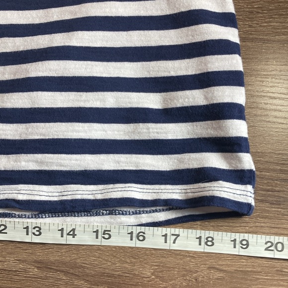 EUC Guess Jeans Shirt Mens  Asap Rocky Blue White Stripe USA Navy Hip Hop Small - Picture 7 of 8